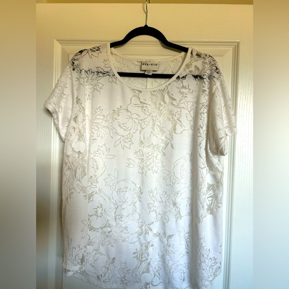 Ava Viv cute top, size 1X. - Picture 1 of 4